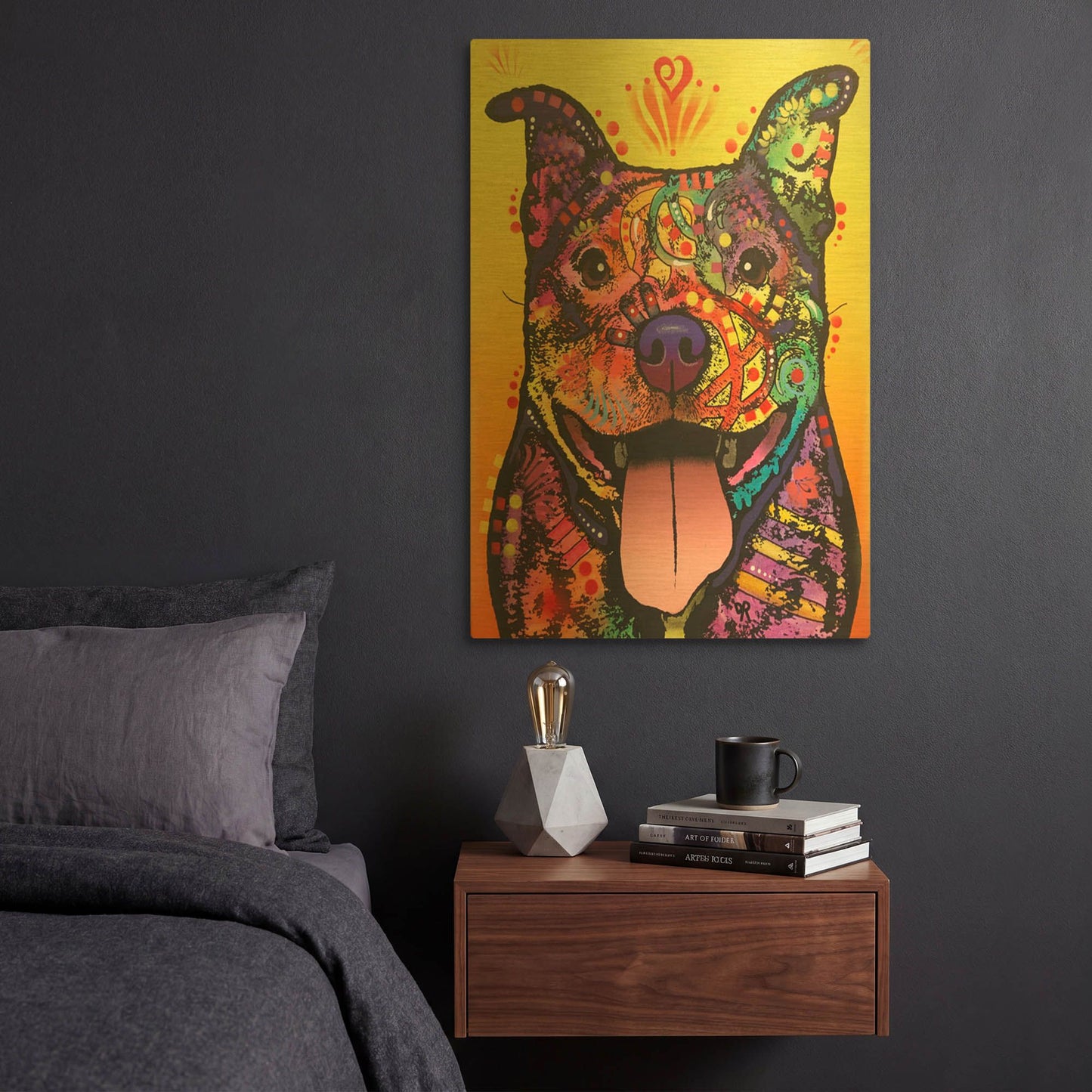 'Ralph' By Dean Russo Gold Metal Wall Art