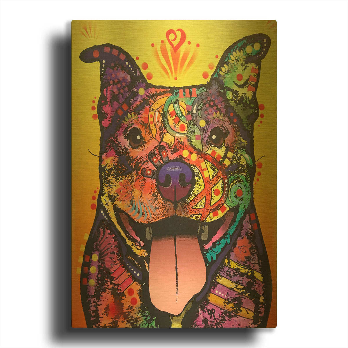 'Ralph' By Dean Russo Gold Metal Wall Art