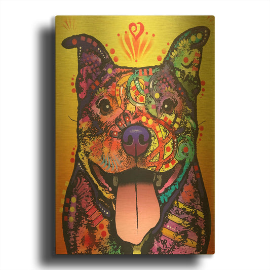 'Ralph' By Dean Russo Gold Metal Wall Art