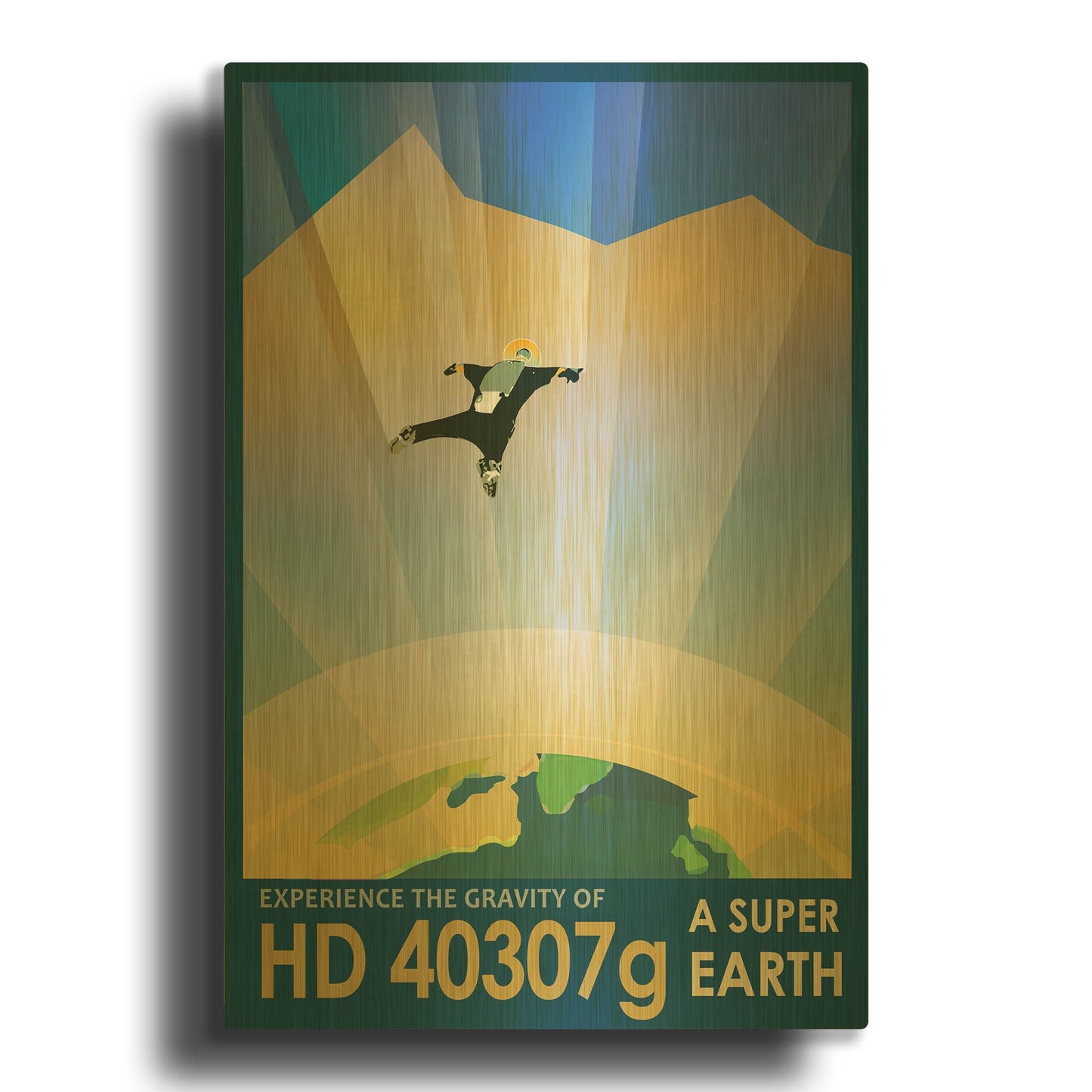 'Hd40307g' By NASA Posters Gold Metal Wall Art