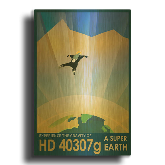 'Hd40307g' By NASA Posters Gold Metal Wall Art