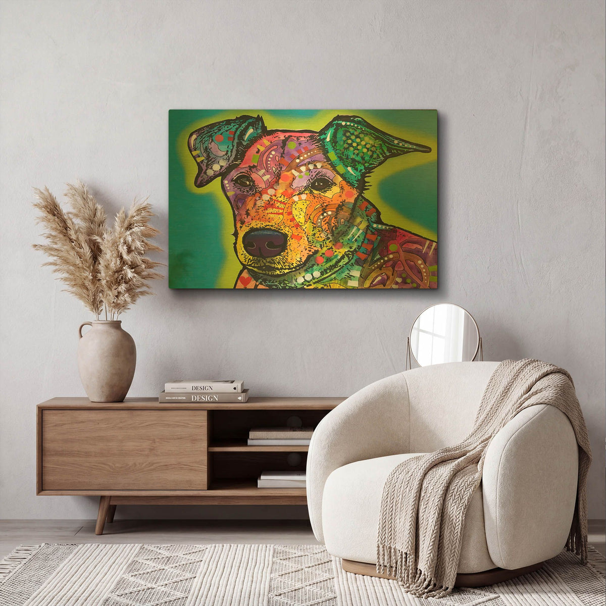 'Shamus' By Dean Russo Gold Metal Wall Art