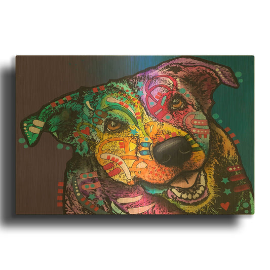 'Best Friend Eyes' By Dean Russo Gold Metal Wall Art