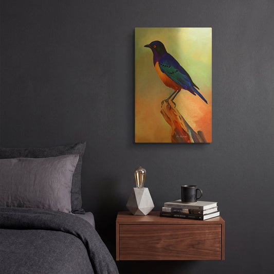 'Bird' By Ata Alishahi Gold Metal Wall Art