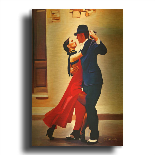 'Dance' By Ata Alishahi Gold Metal Wall Art