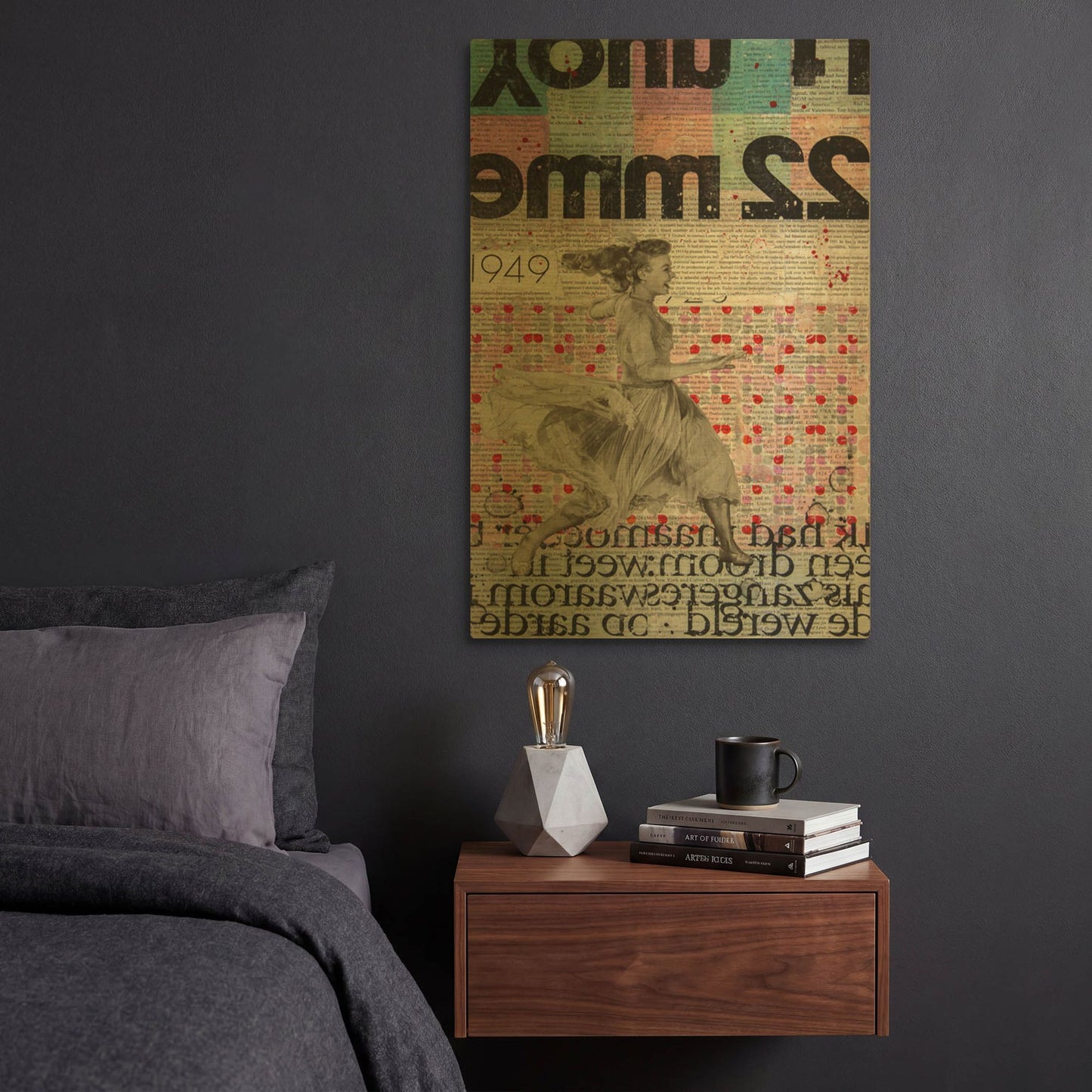 'Back In Time Women' By DB Waterman Gold Metal Wall Art