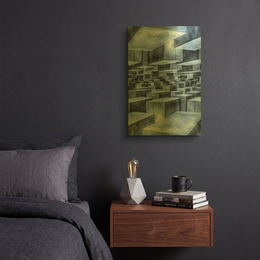 'No Way Out' By Ata Alishahi Gold Metal Wall Art