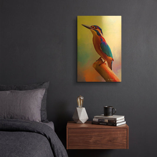 'Tiny Bird' By Ata Alishahi Gold Metal Wall Art
