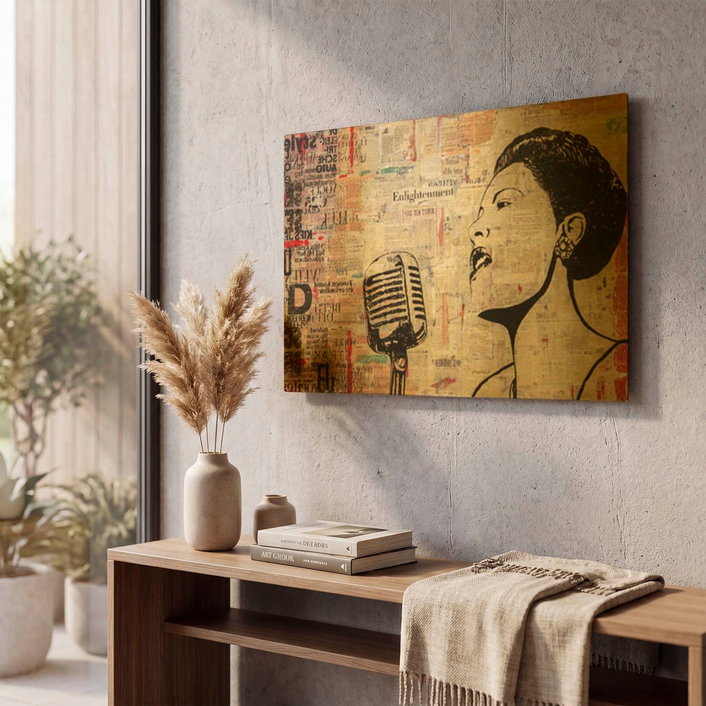 'Lady Day Women' By DB Waterman Gold Metal Wall Art