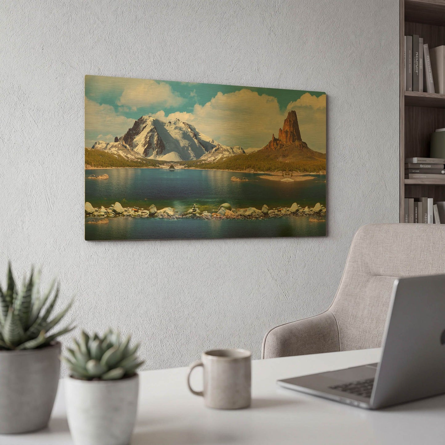 'Nature Collection 11' By Ata Alishahi Gold Metal Wall Art