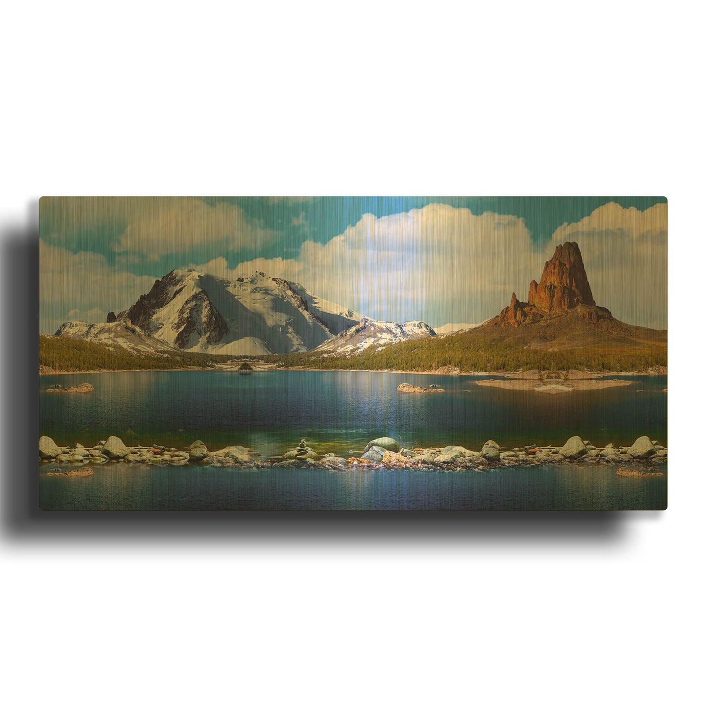 'Nature Collection 11' By Ata Alishahi Gold Metal Wall Art