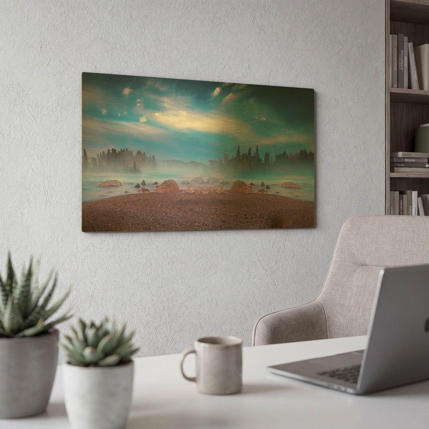 'Nature Collection 13' By Ata Alishahi Gold Metal Wall Art