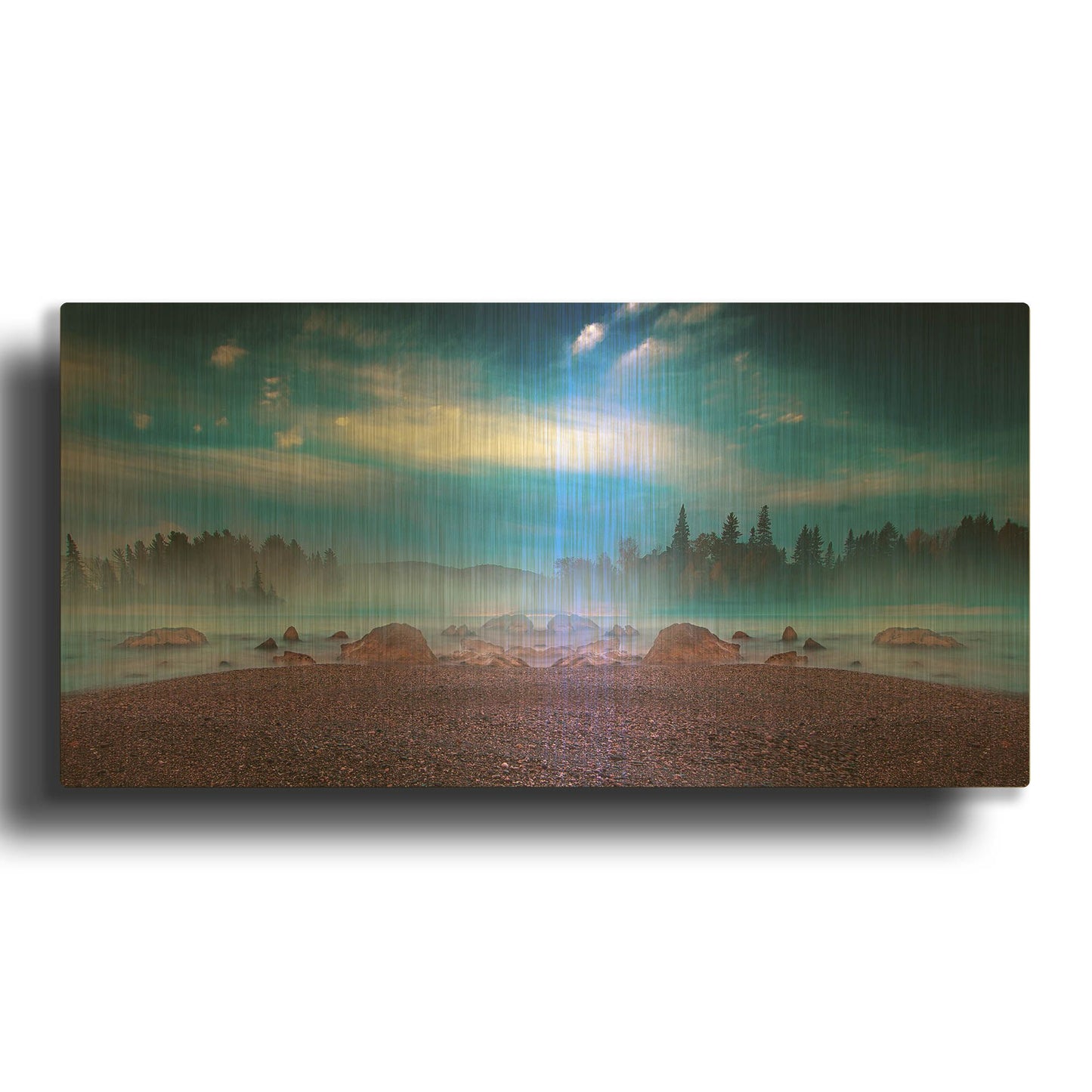 'Nature Collection 13' By Ata Alishahi Gold Metal Wall Art