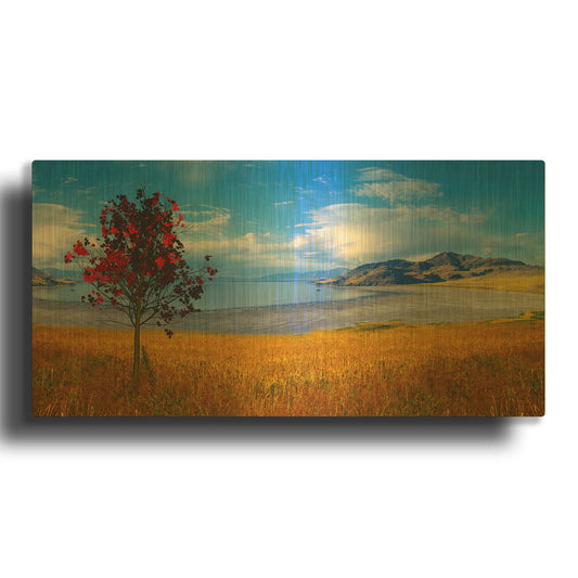 'Nature Collection 19' By Ata Alishahi Gold Metal Wall Art
