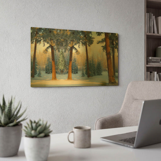 'Nature Collection 23' By Ata Alishahi Gold Metal Wall Art