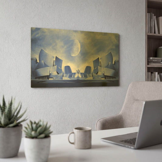 'Nature Collection 25' By Ata Alishahi Gold Metal Wall Art