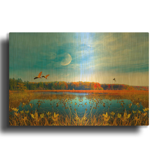 'Nature Collection 40' By Ata Alishahi Gold Metal Wall Art