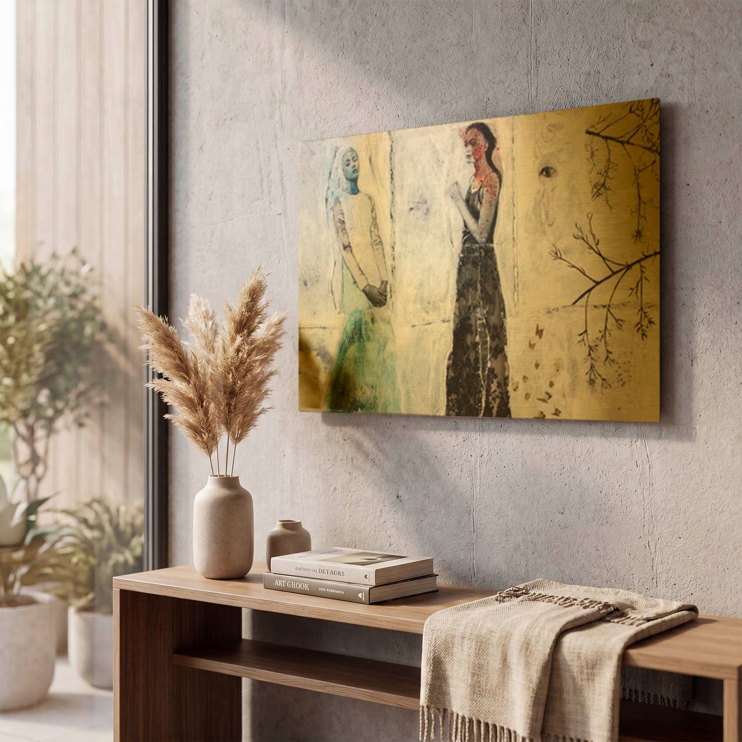 'Ice Queens Print Women' By DB Waterman Gold Metal Wall Art