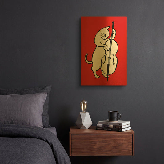 'Music Collection 2' By Ata Alishahi Gold Metal Wall Art