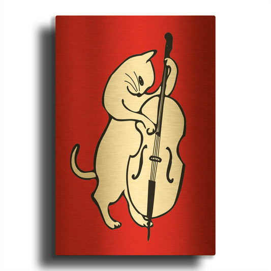 'Music Collection 2' By Ata Alishahi Gold Metal Wall Art