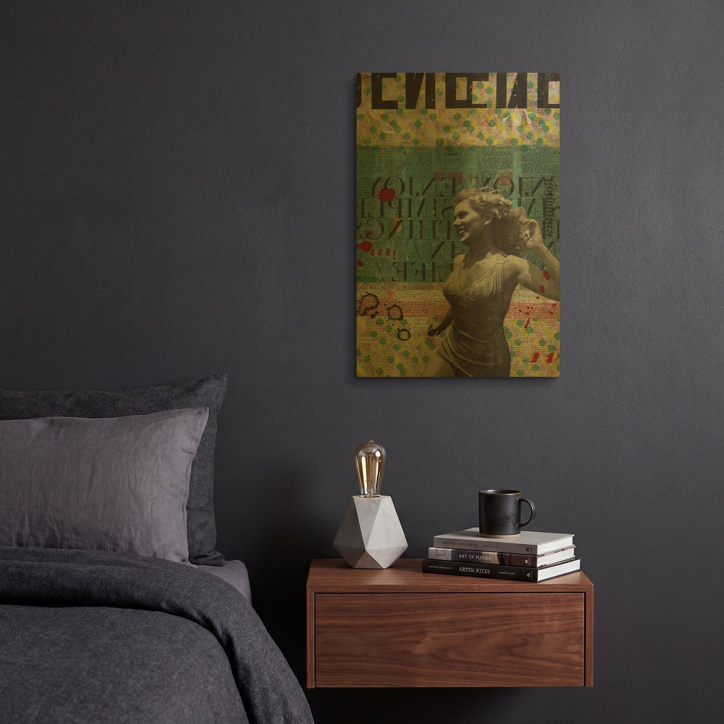 'Rising Star Women' By DB Waterman Gold Metal Wall Art