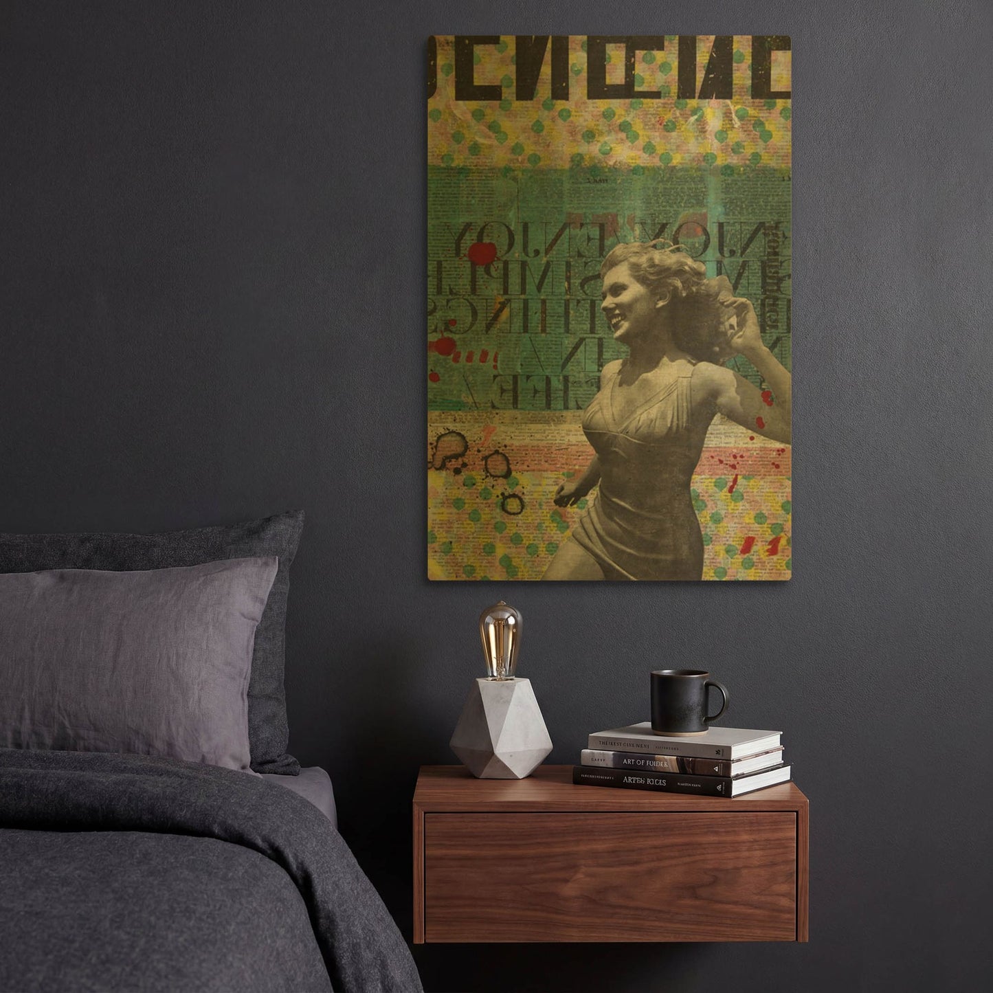 'Rising Star Women' By DB Waterman Gold Metal Wall Art