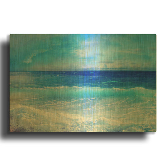 'Colors And Nature A1S' By Ata Alishahi Gold Metal Wall Art