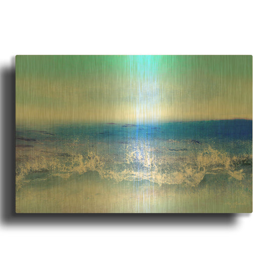 'Colors And Nature Ab1' By Ata Alishahi Gold Metal Wall Art