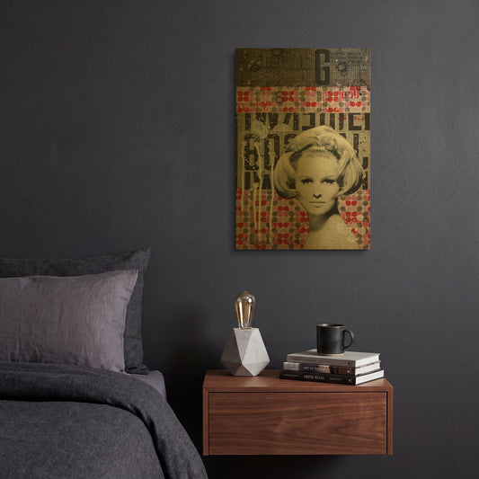 'So What ! Women' By DB Waterman Gold Metal Wall Art