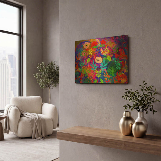 'Emotional Journey 11' By Ata Alishahi Gold Metal Wall Art