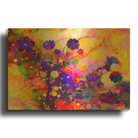 'Emotional Journey 12' By Ata Alishahi Gold Metal Wall Art