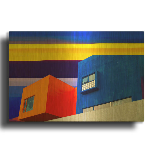 'Abstract 1E' By Ata Alishahi Gold Metal Wall Art
