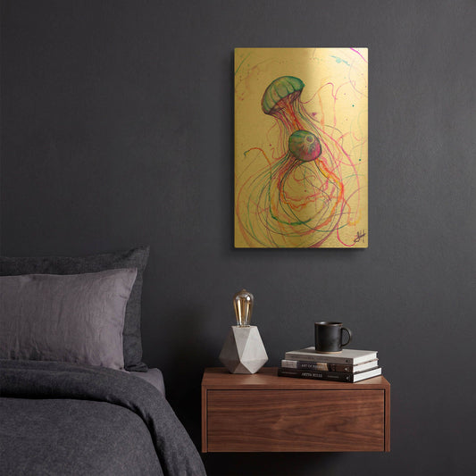 'You So Jelly' By Marc Allante Gold Metal Wall Art