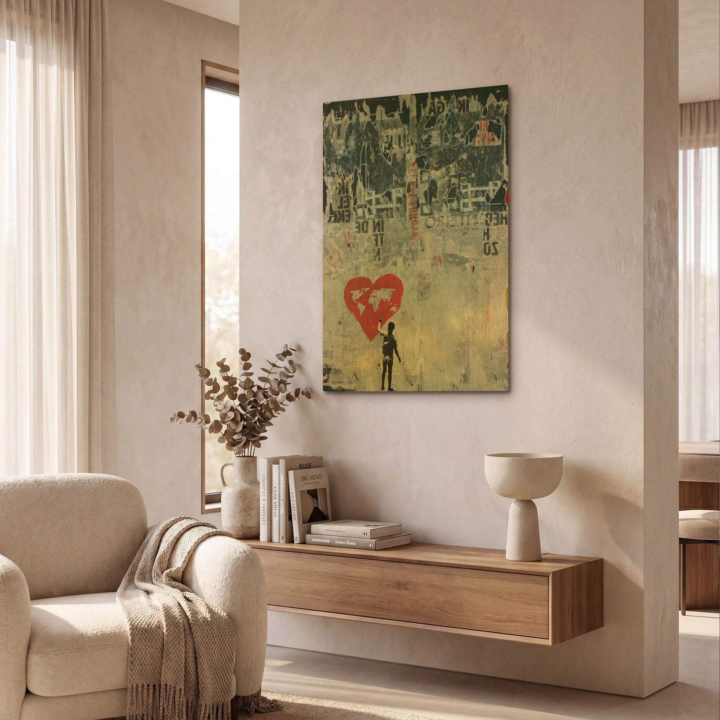 'Wild World Cityscape&Urban' By DB Waterman Gold Metal Wall Art