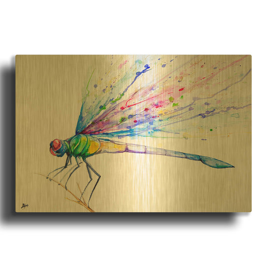 'Volant' By Marc Allante Gold Metal Wall Art