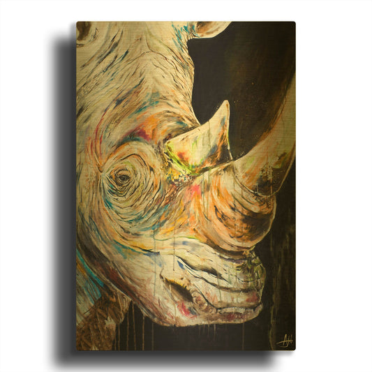 'Unicorn' By Marc Allante Gold Metal Wall Art