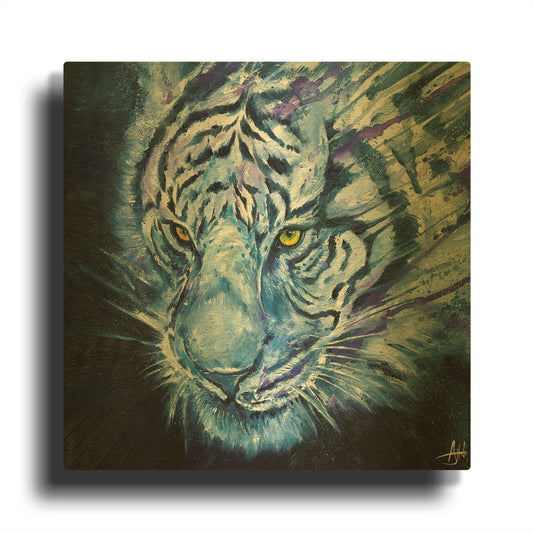 'Nightstalker' By Marc Allante Gold Metal Wall Art