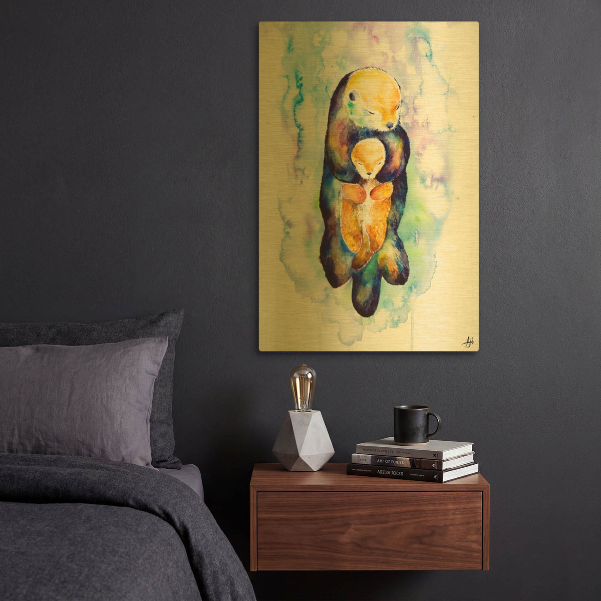 'Dream On' By Marc Allante Gold Metal Wall Art