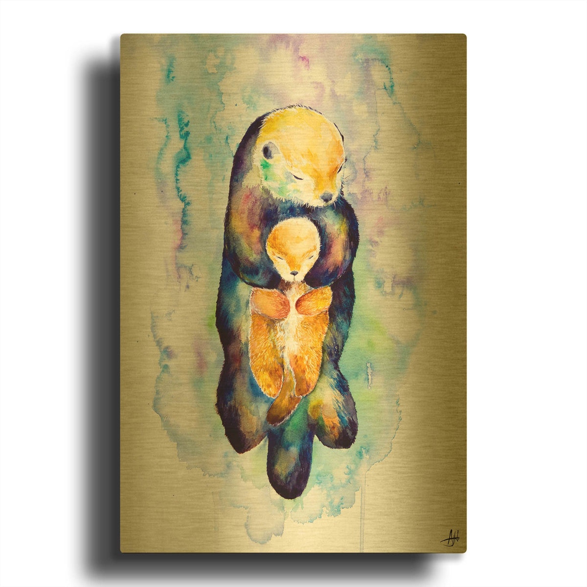 'Dream On' By Marc Allante Gold Metal Wall Art