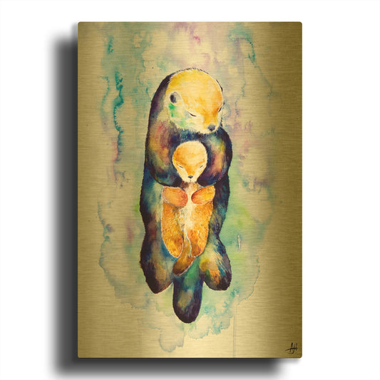 'Dream On' By Marc Allante Gold Metal Wall Art