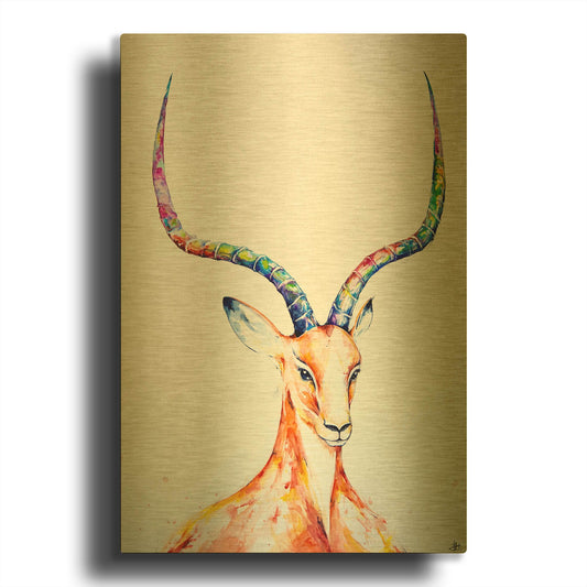 'Citadel' By Marc Allante Gold Metal Wall Art