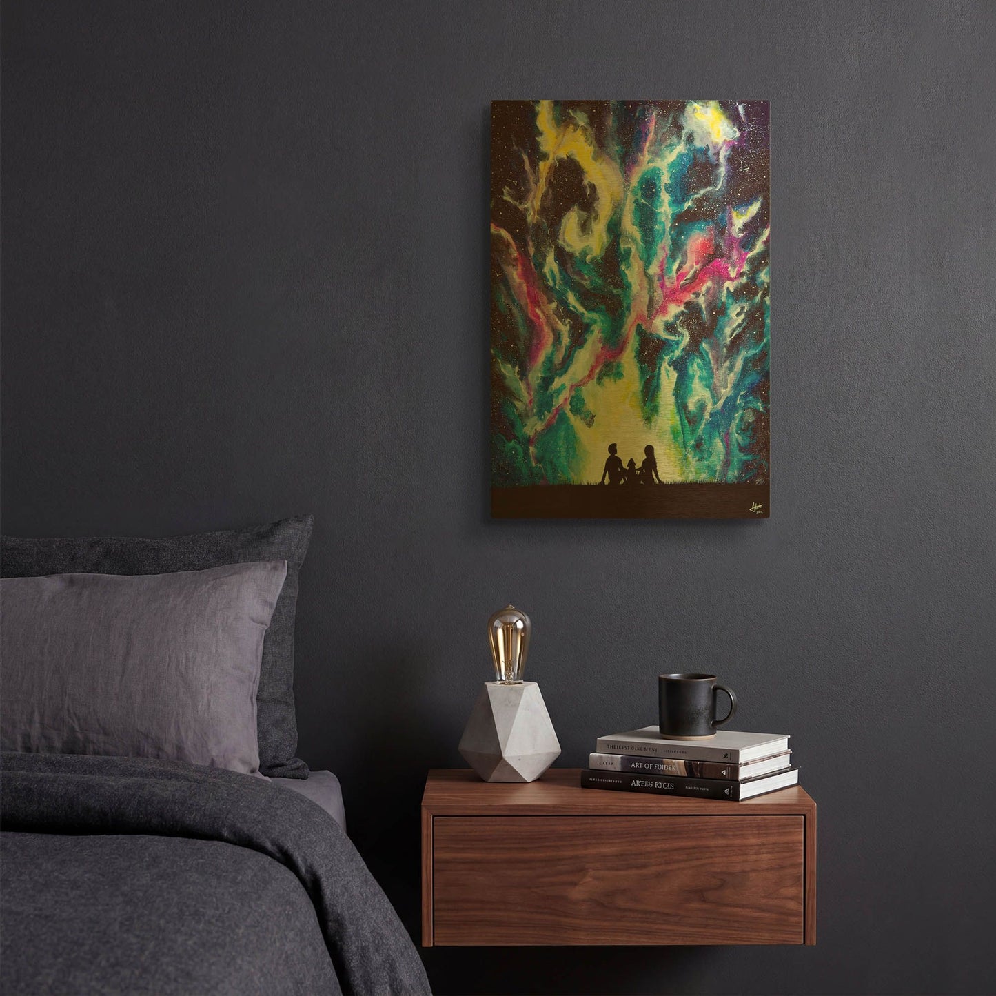 'Stardust' By Marc Allante Gold Metal Wall Art
