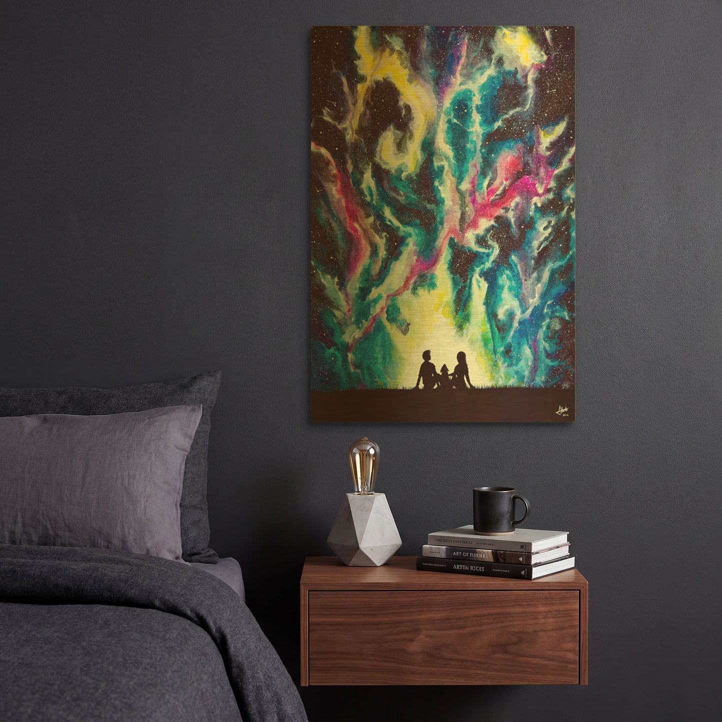 'Stardust' By Marc Allante Gold Metal Wall Art