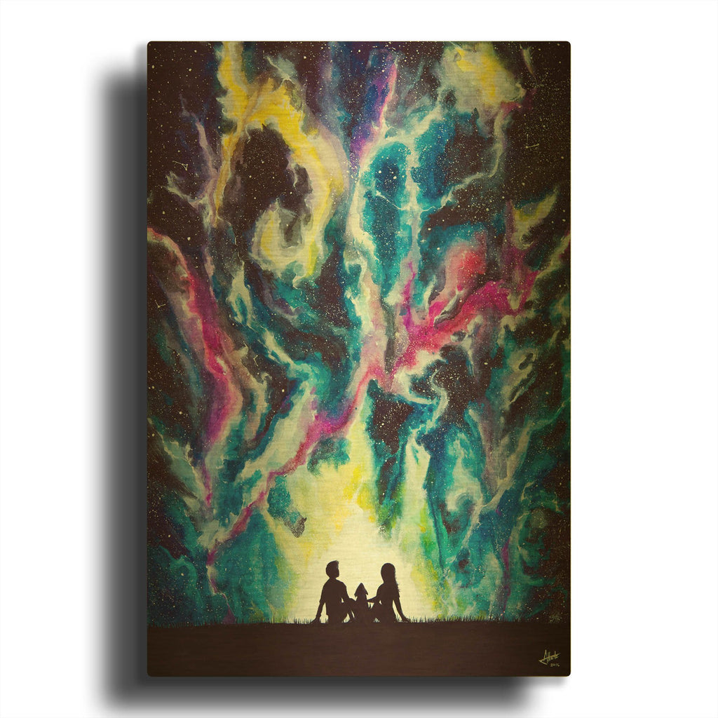 'Stardust' By Marc Allante Gold Metal Wall Art