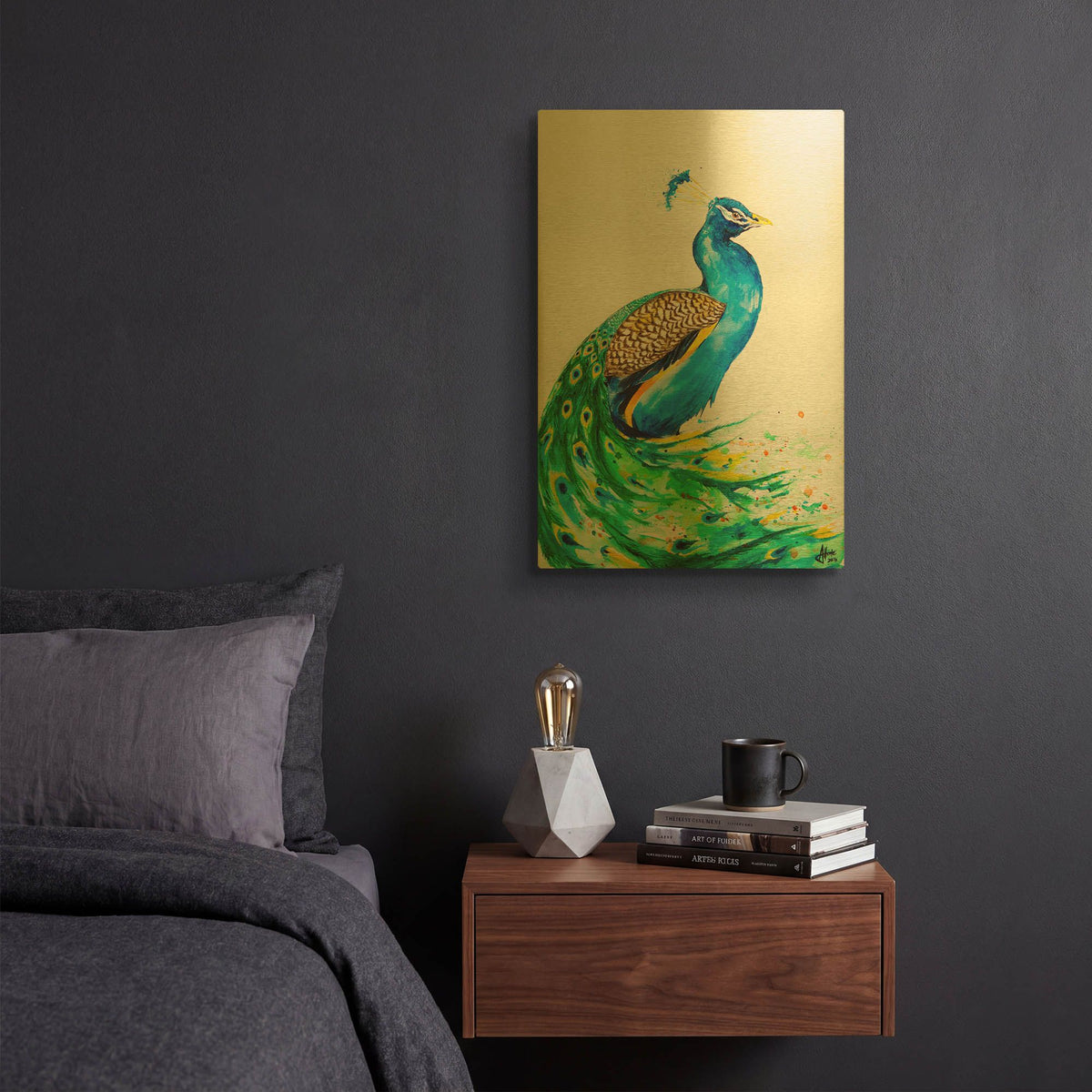 'Aphrodite' By Marc Allante Gold Metal Wall Art