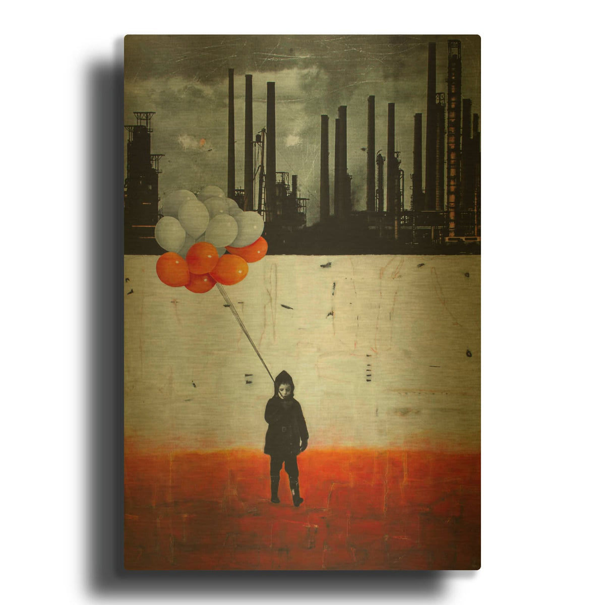 'Life Me Up II' By DB Waterman Gold Metal Wall Art