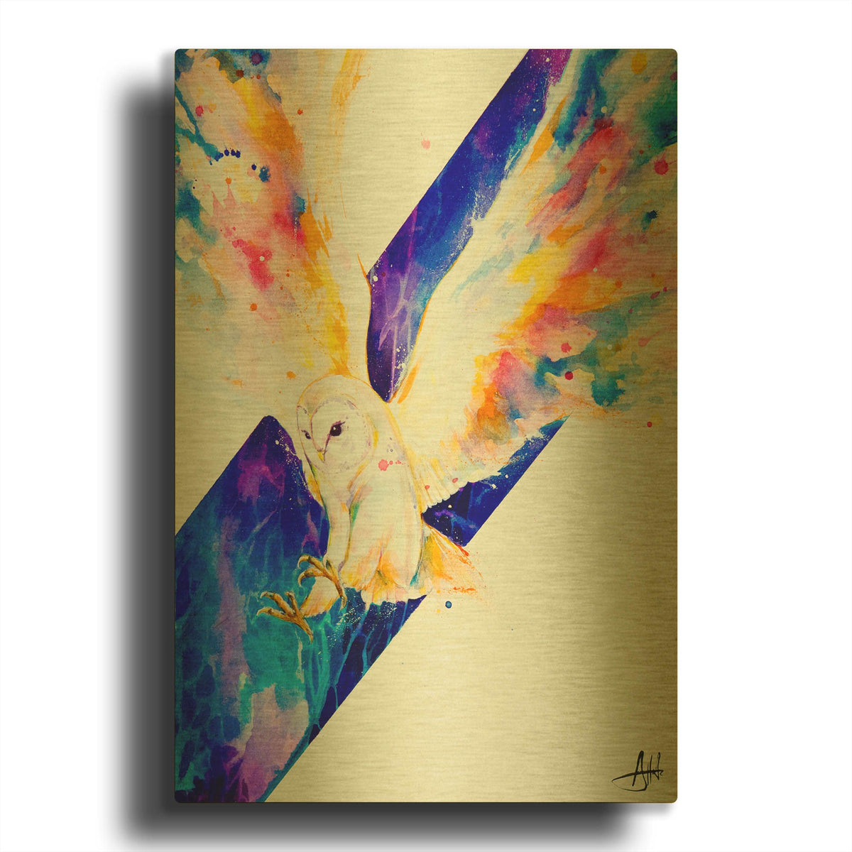 'Hector' By Marc Allante Gold Metal Wall Art