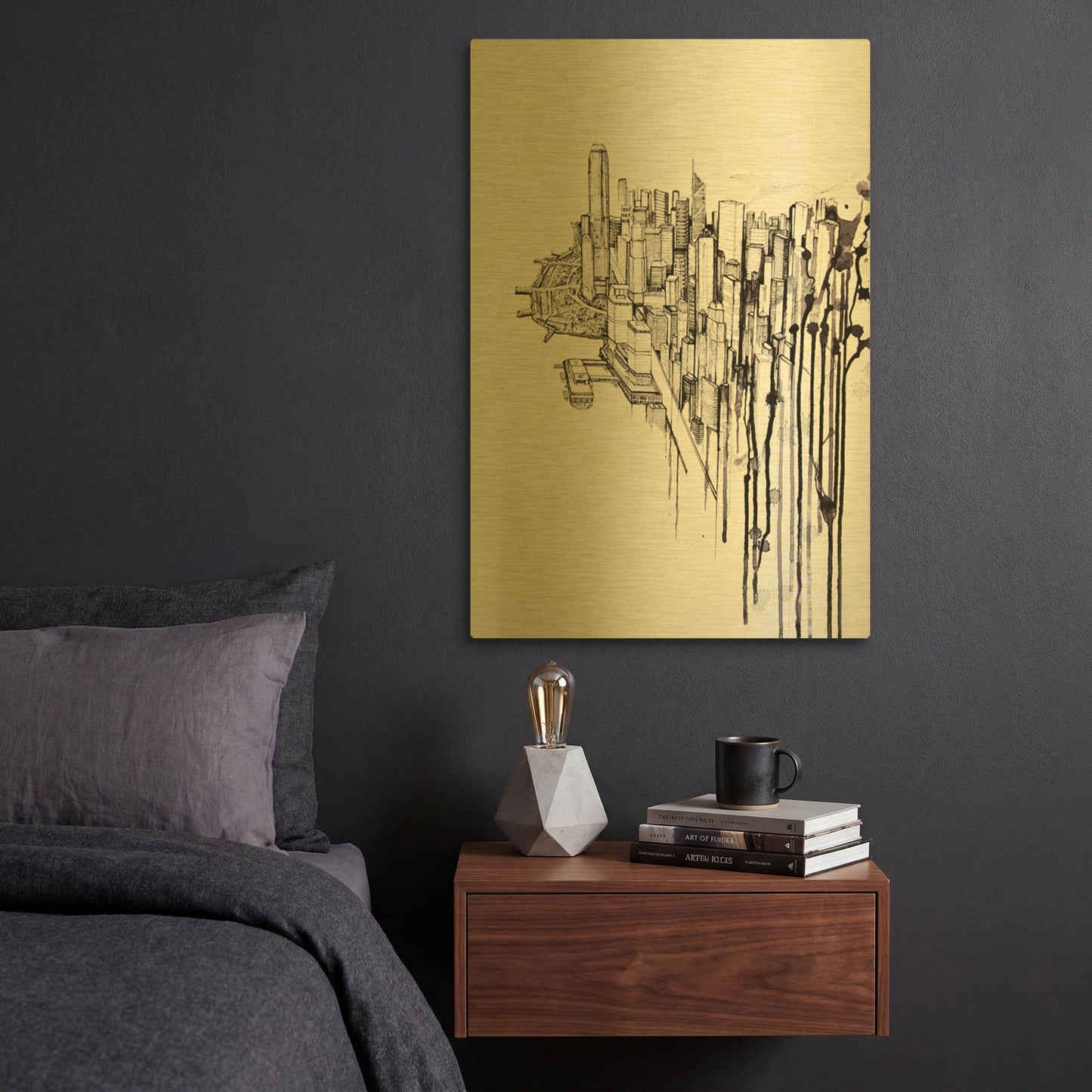 'Reclaimed' By Marc Allante Gold Metal Wall Art