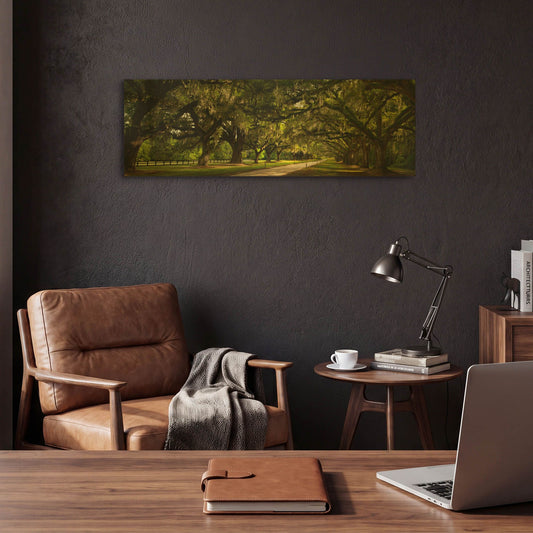 'Southern Canopy' By Natalie Mikaels Gold Metal Wall Art