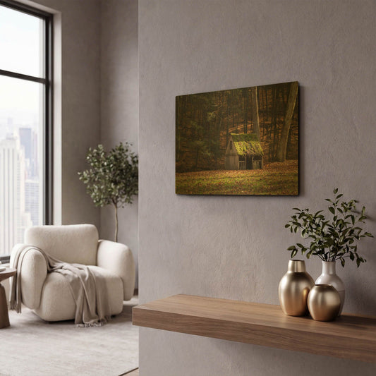 'Rustic Glow' By Natalie Mikaels Gold Metal Wall Art
